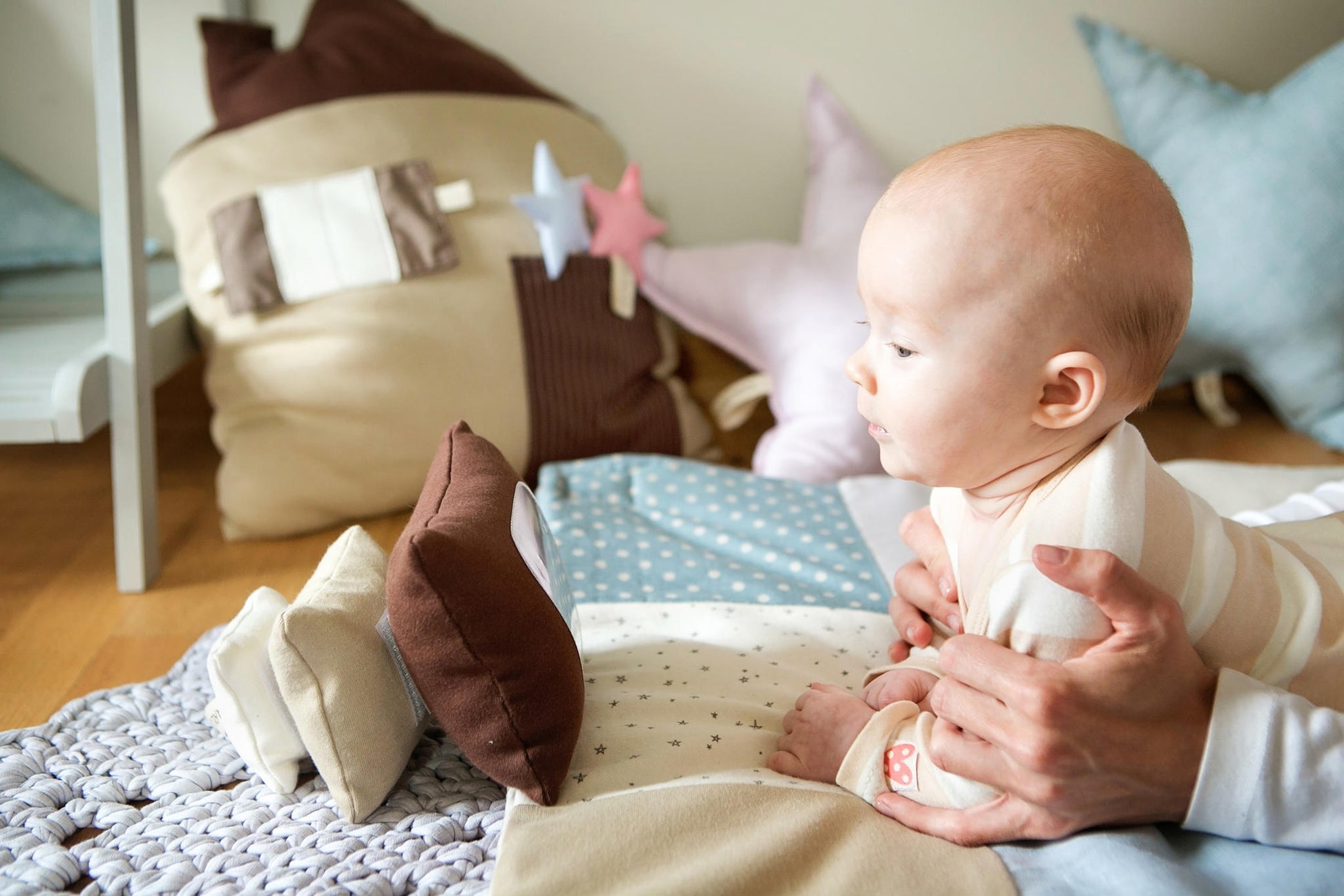 Textile baby toy "Pillow heap"