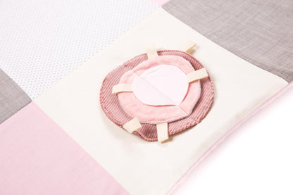 Small baby activity mat, 100x100 cm - Pink