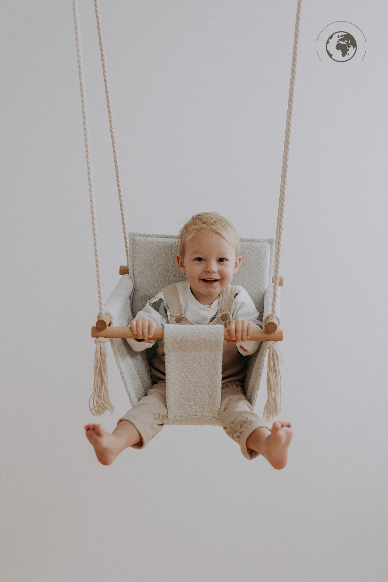 BaBi Baby Swing - Bouclé Ice Grey