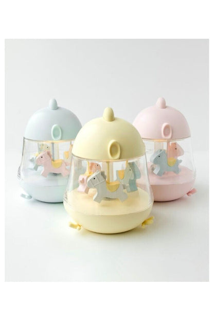 Lamp with Carousel and Music - Yellow