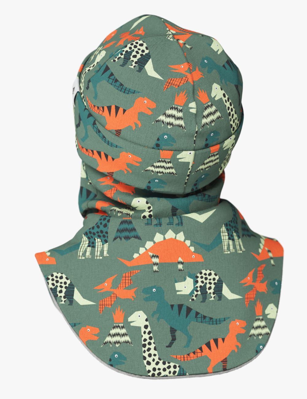 Thermal Merino Balaclava For Kids CLAVAN - Dinosaurs