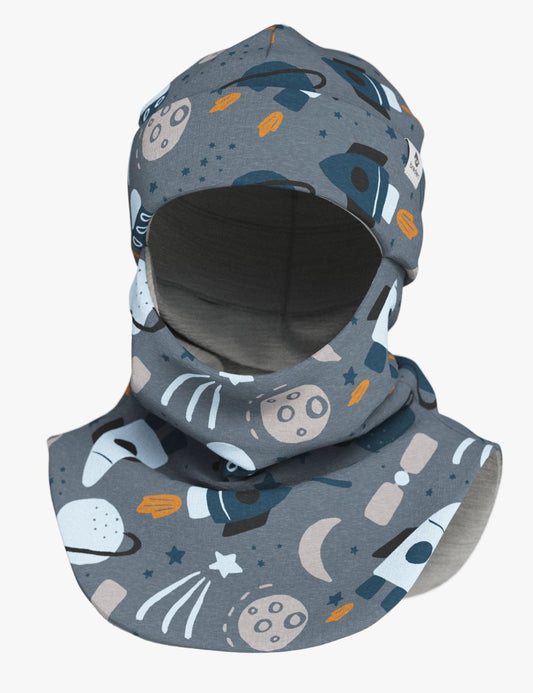 Thermal Merino Balaclava For Kids CLAVAN - Rocket Race