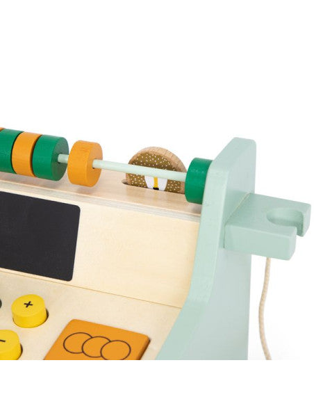 Wooden Store Cash Register with Accessories